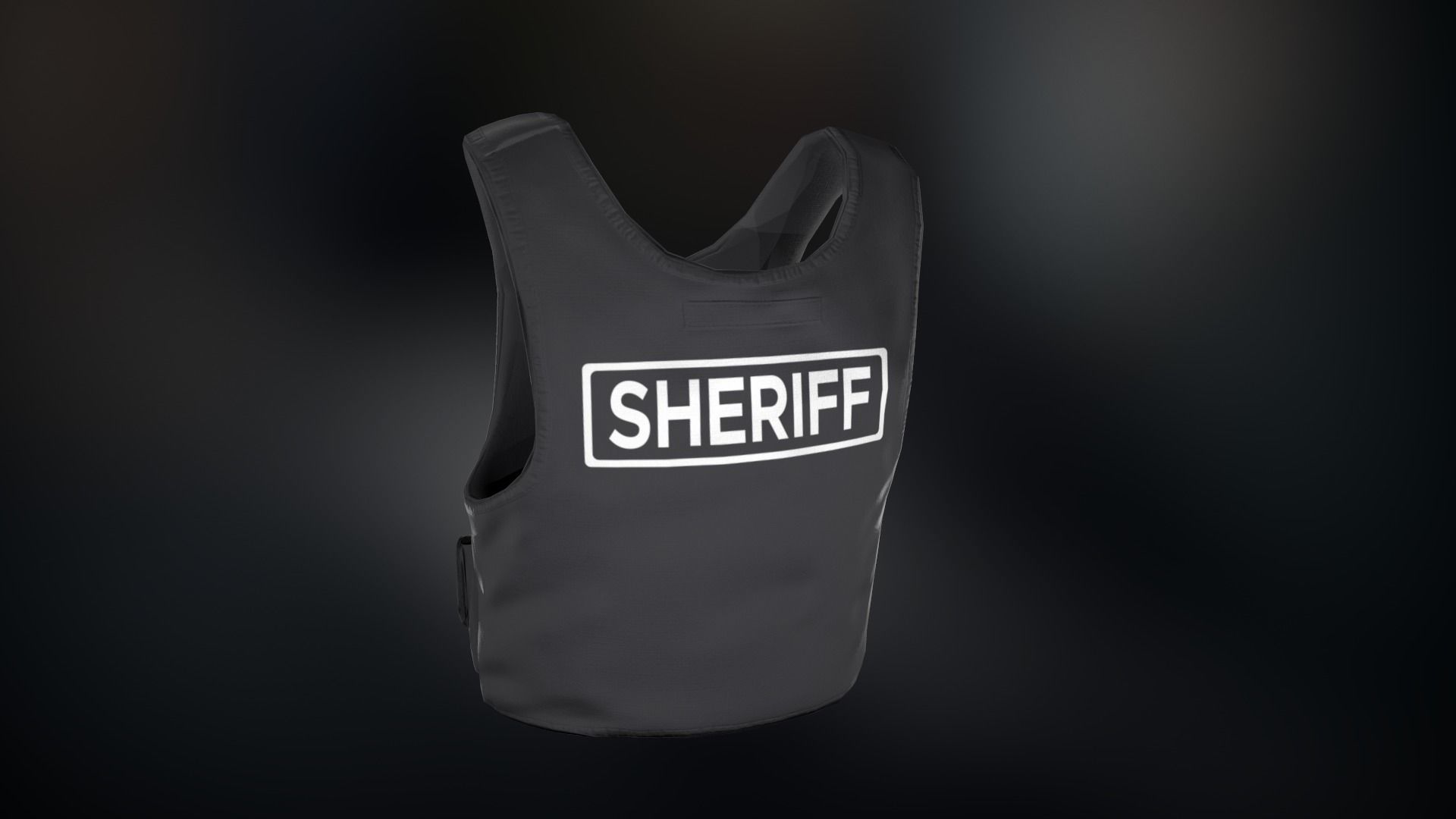 Police Officer Equipment Low-poly 3D model_27