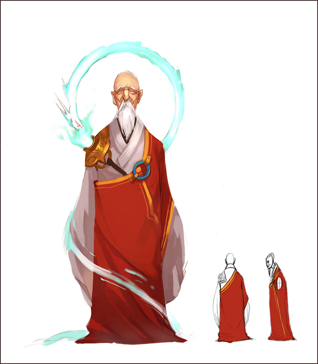 omprehension scene - the highest standing monk 01 3D model_2