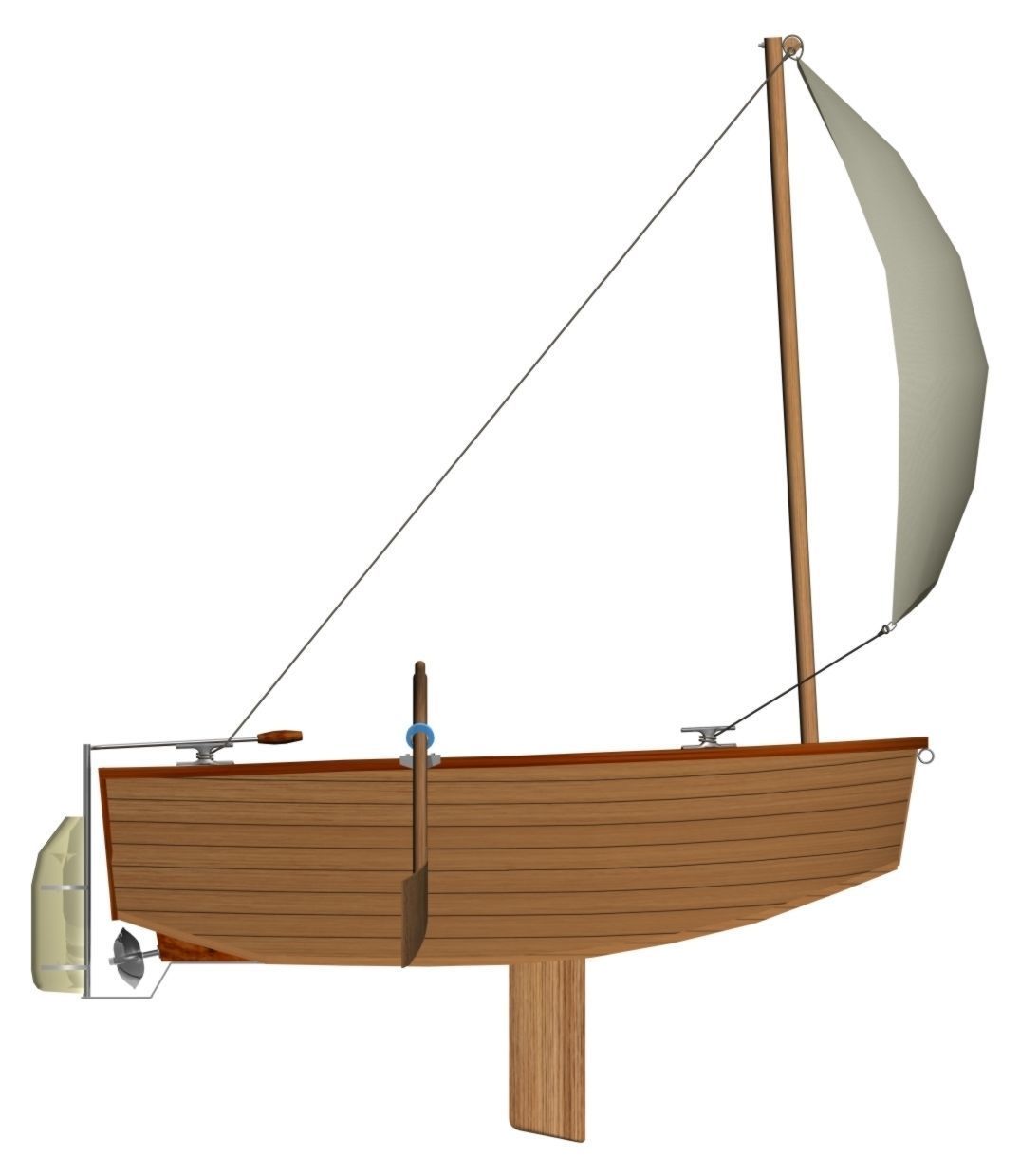 Multipurpose dinky dinghy 3D model_2