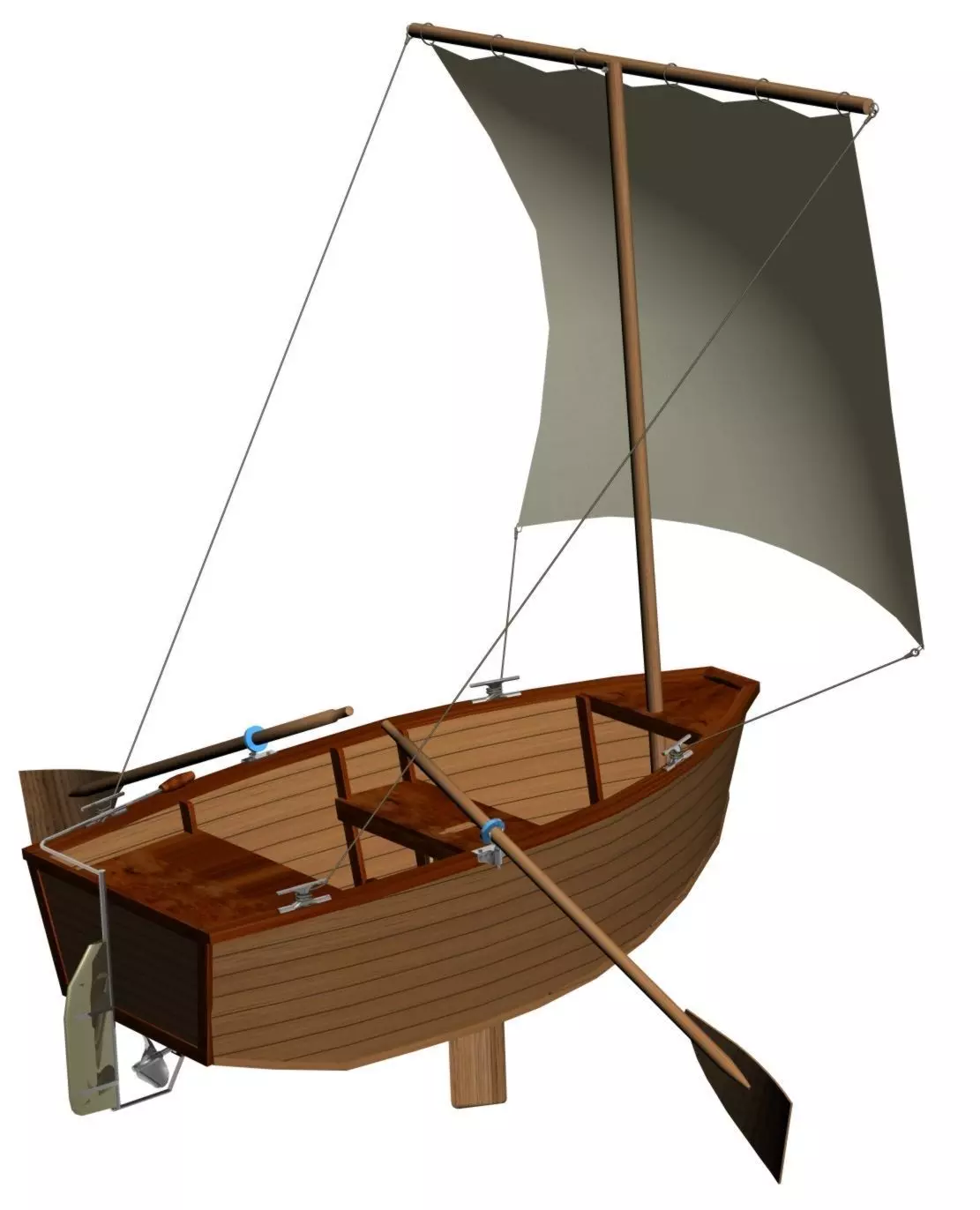 Multipurpose dinky dinghy 3D model_0