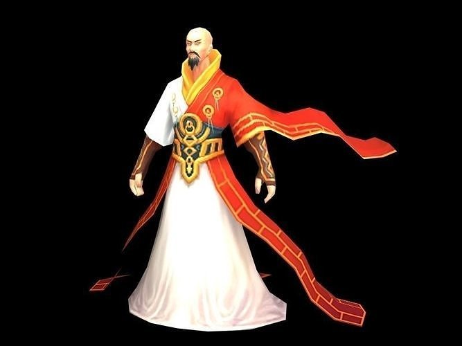 nsion scene - the strongest martial arts monks 01 3D model