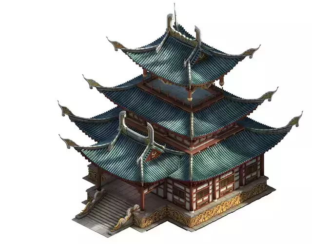 el - Taoist comprehension scene - tower temple 01