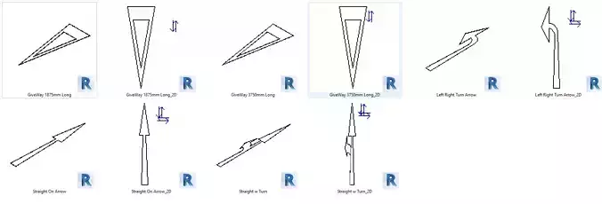 Road Markings and a mix of site improving models