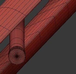 WUNDERLICHT three gold cylinders hanging from ceiling 3D model_3