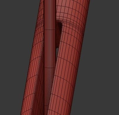 WUNDERLICHT three gold cylinders hanging from ceiling 3D model_5