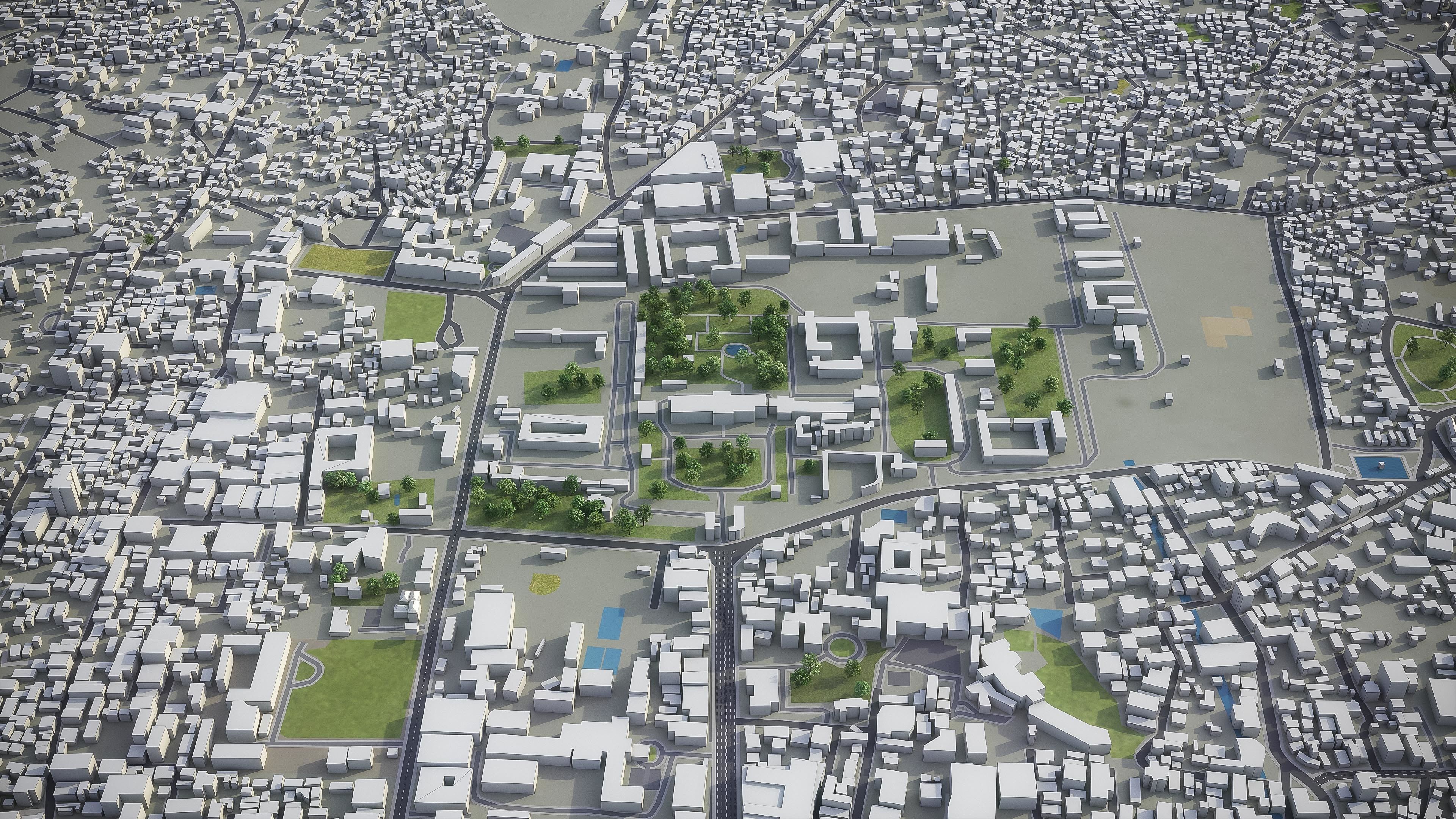 Kathmandu - 3D City Model Low-poly 3D model_9