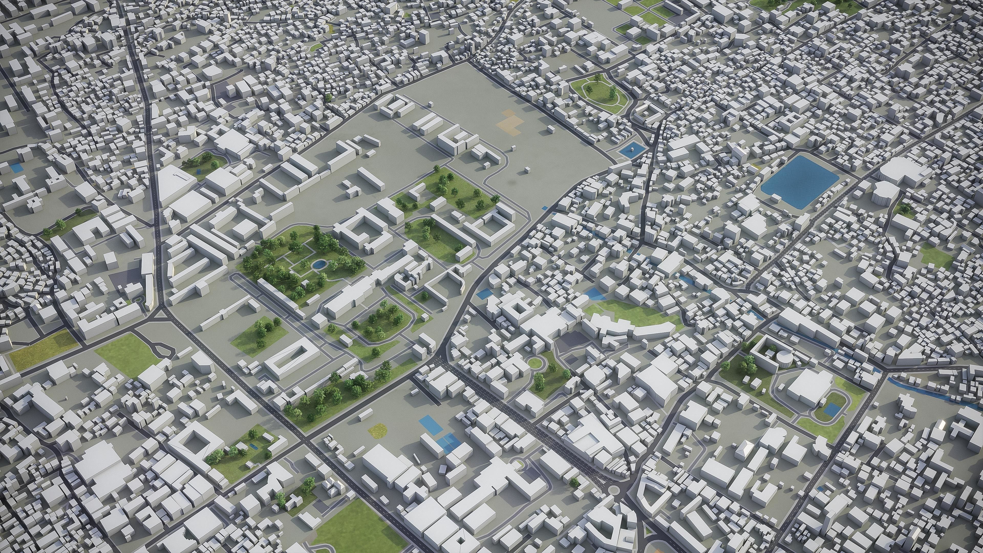 Kathmandu - 3D City Model Low-poly 3D model_10
