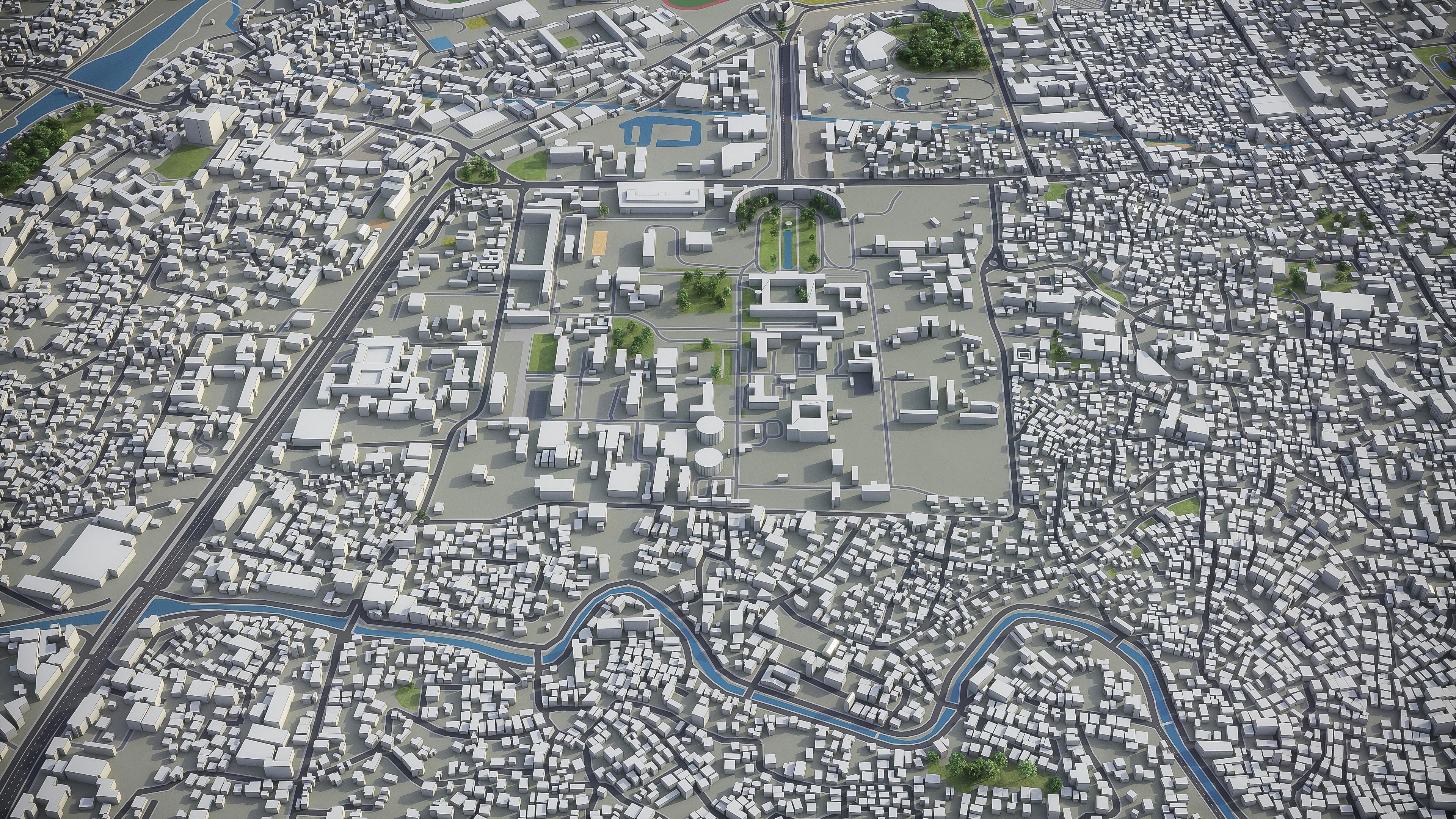 Kathmandu - 3D City Model Low-poly 3D model_5