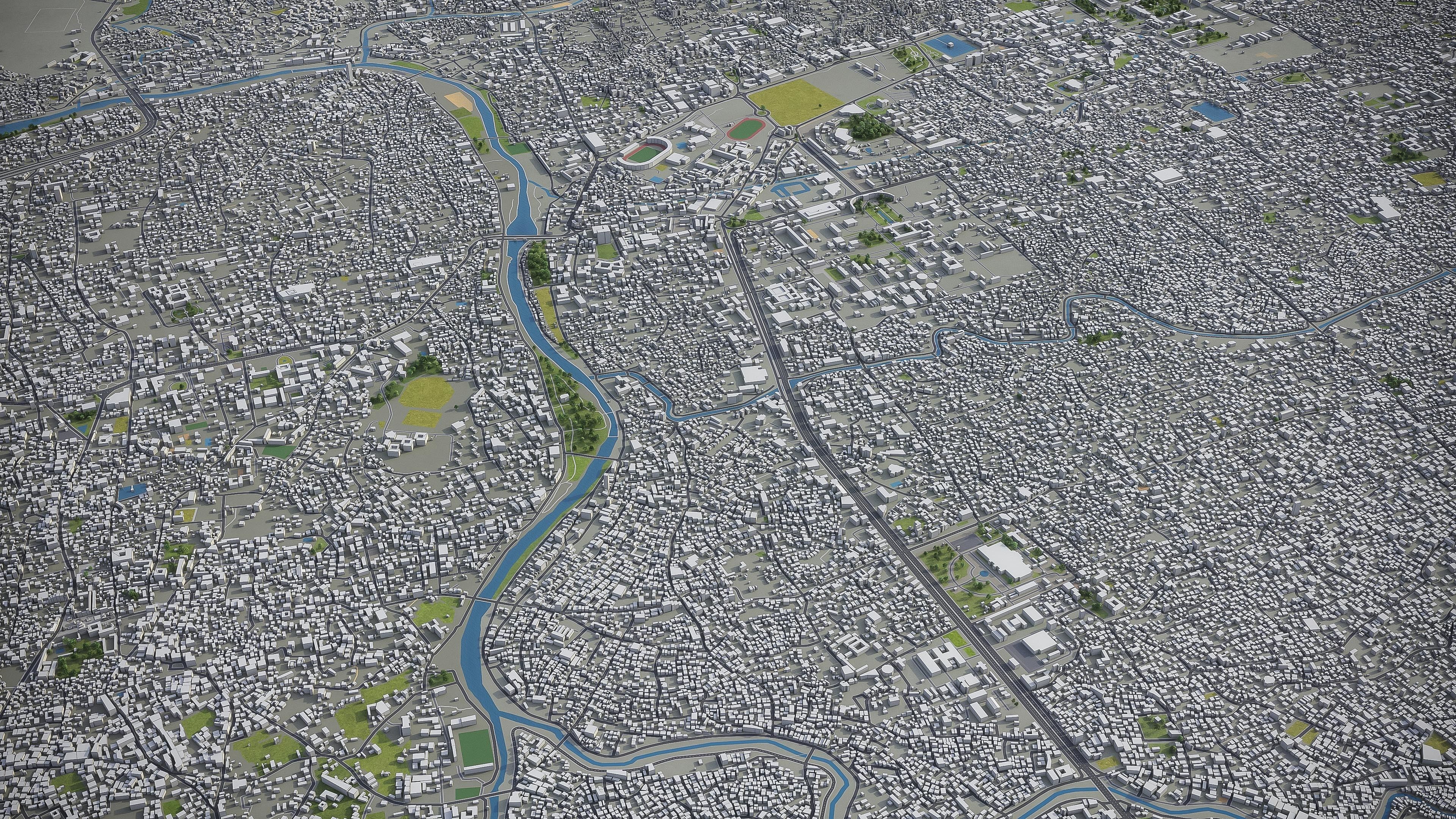 Kathmandu - 3D City Model Low-poly 3D model_8