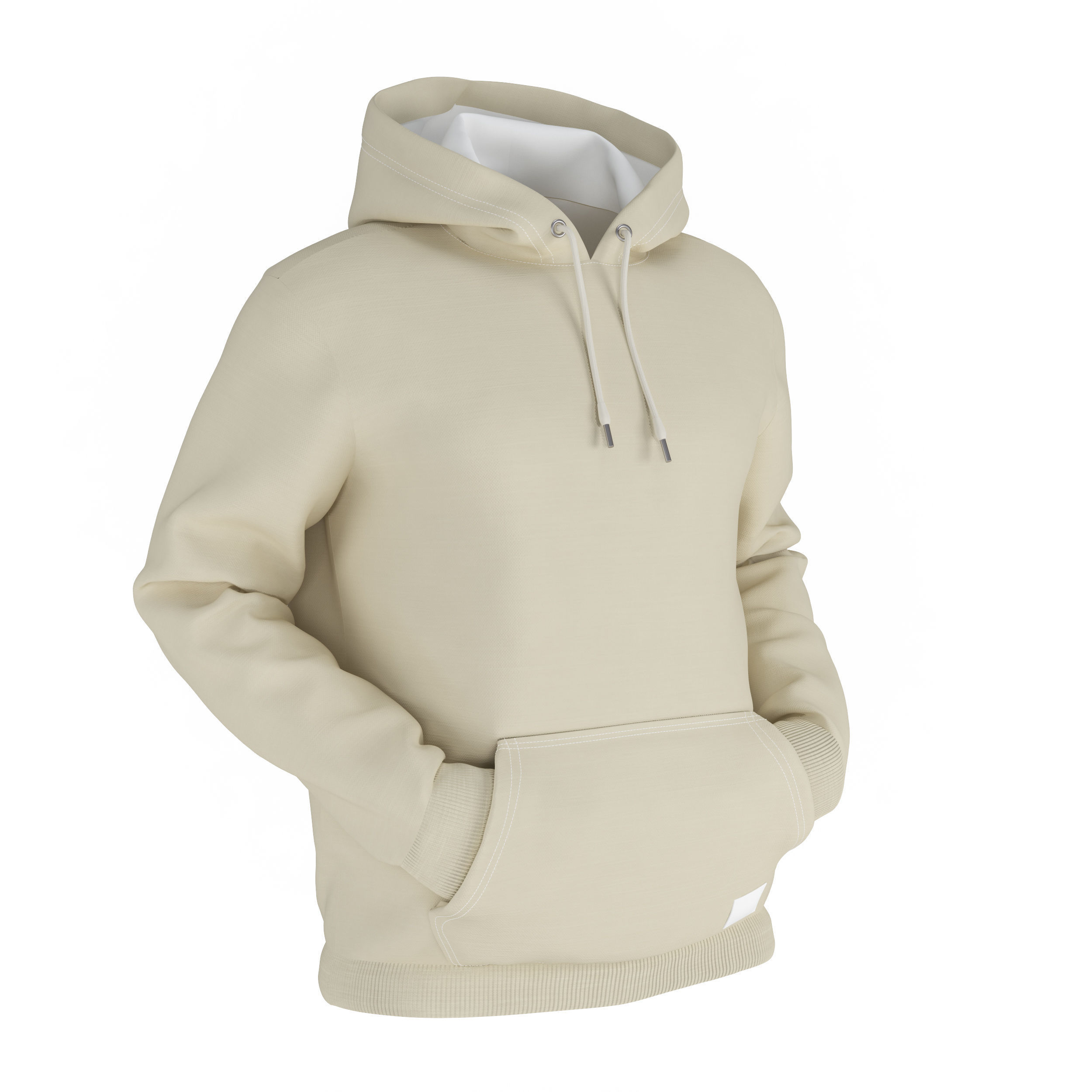Hoodie 3D Model mockup 3D model_3