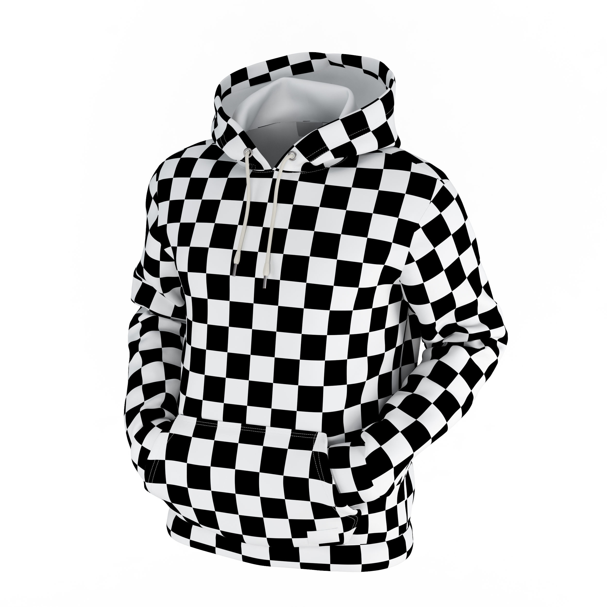 Hoodie 3D Model mockup 3D model_6