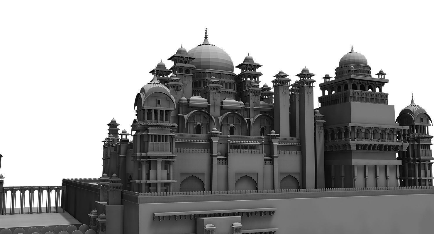 fort 3d model indian city 3D model_13