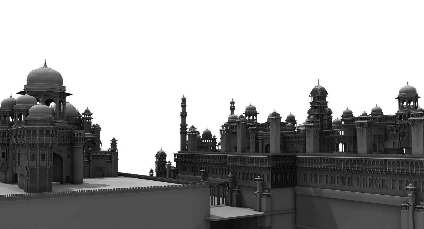 fort 3d model indian city 3D model_17