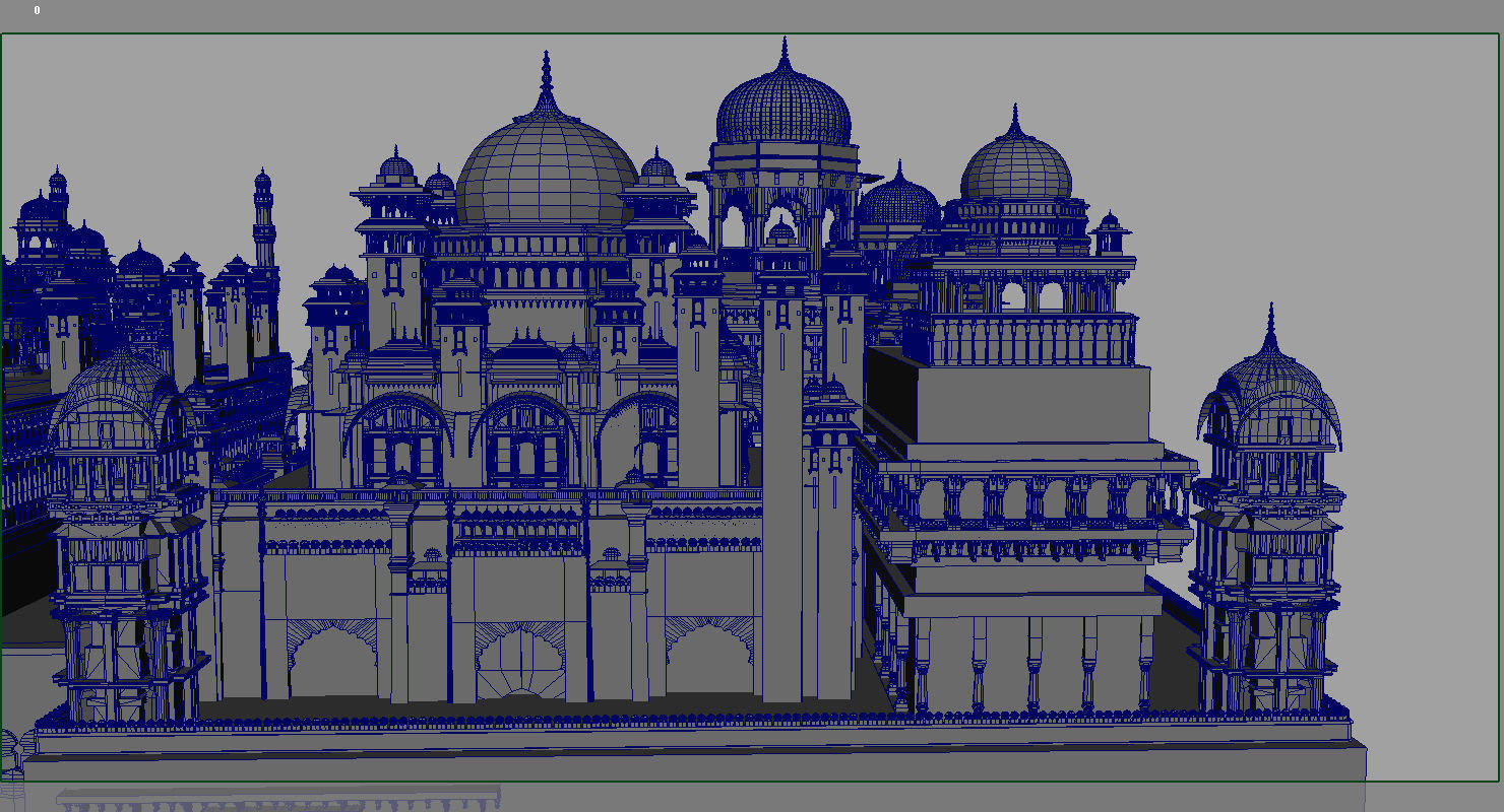fort 3d model indian city 3D model_5