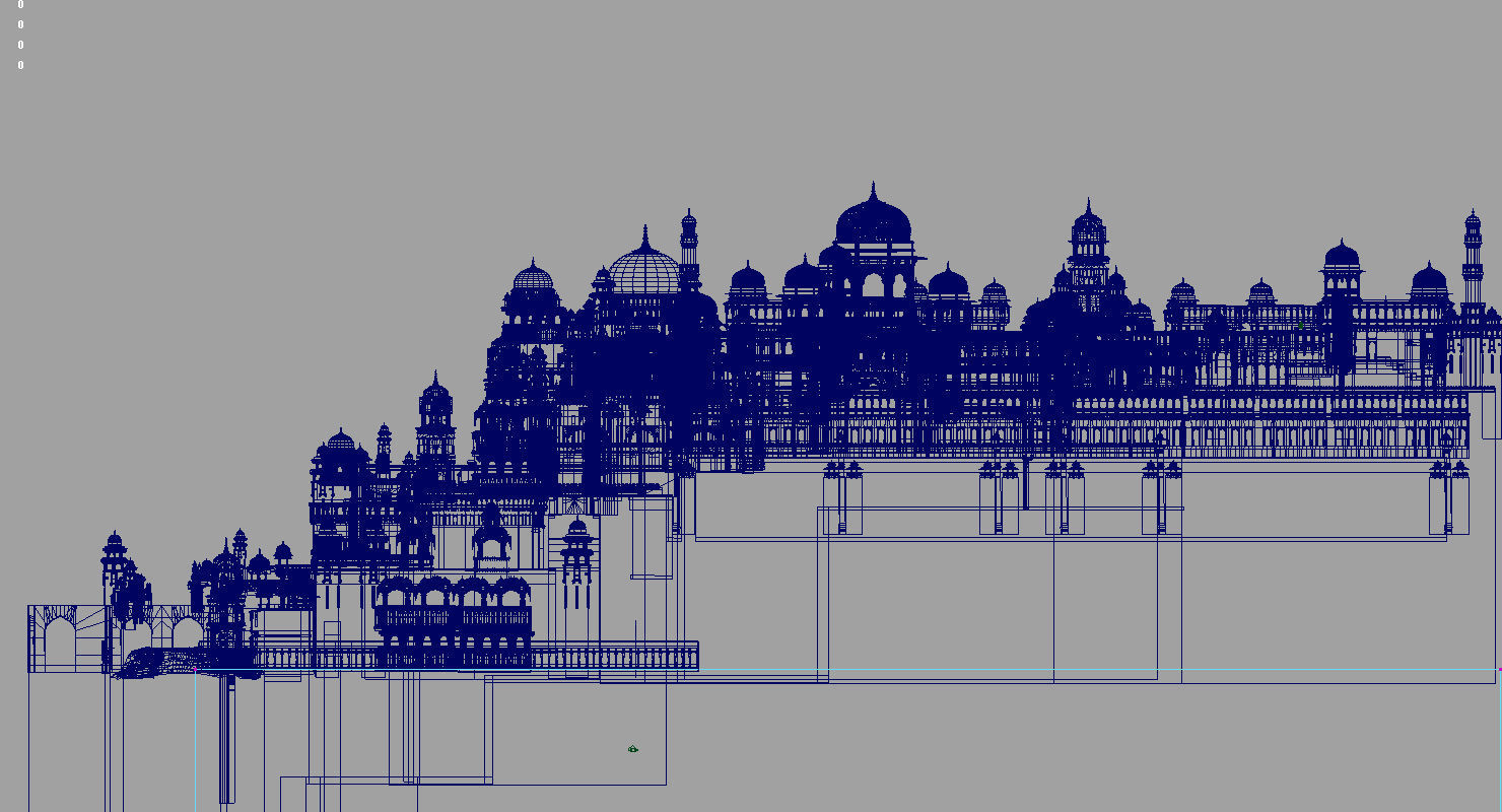 fort 3d model indian city 3D model_10