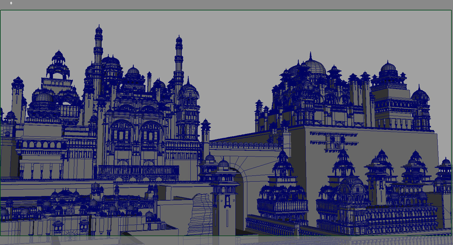 fort 3d model indian city 3D model_3