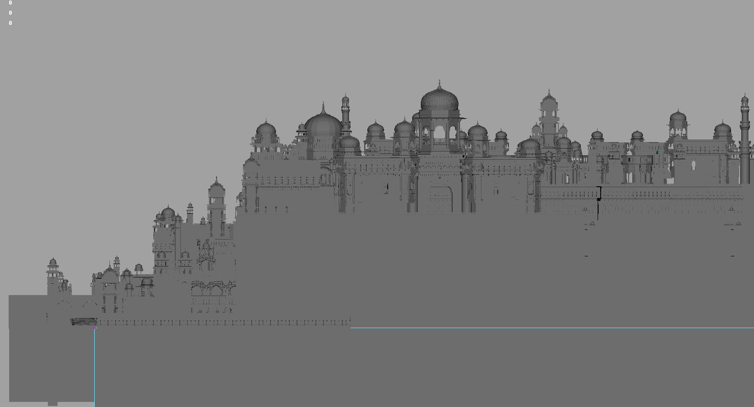 fort 3d model indian city 3D model_12