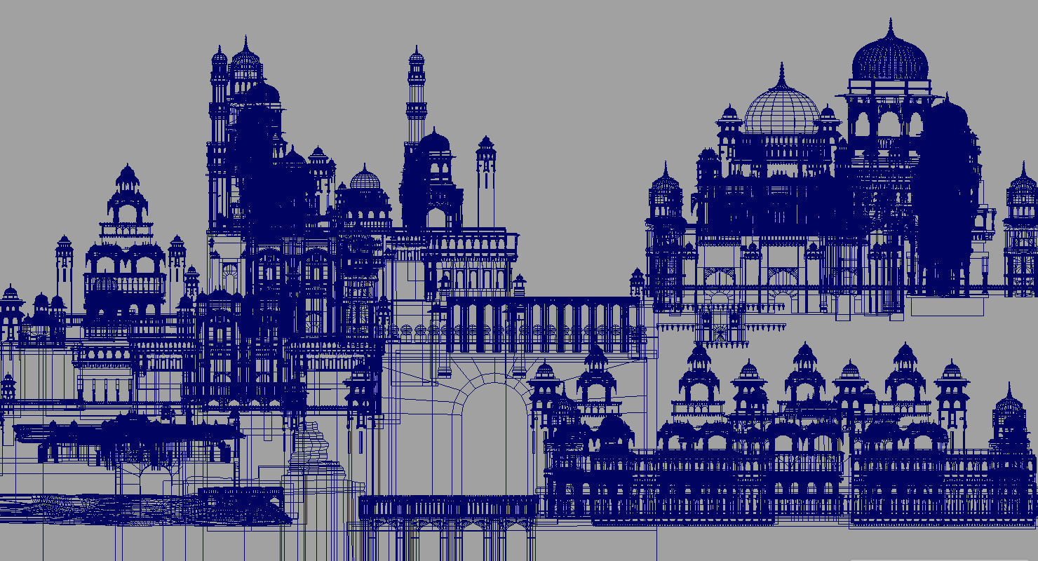 fort 3d model indian city 3D model_9