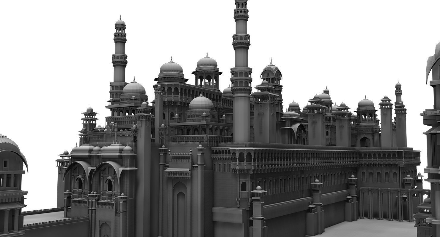 fort 3d model indian city 3D model_15
