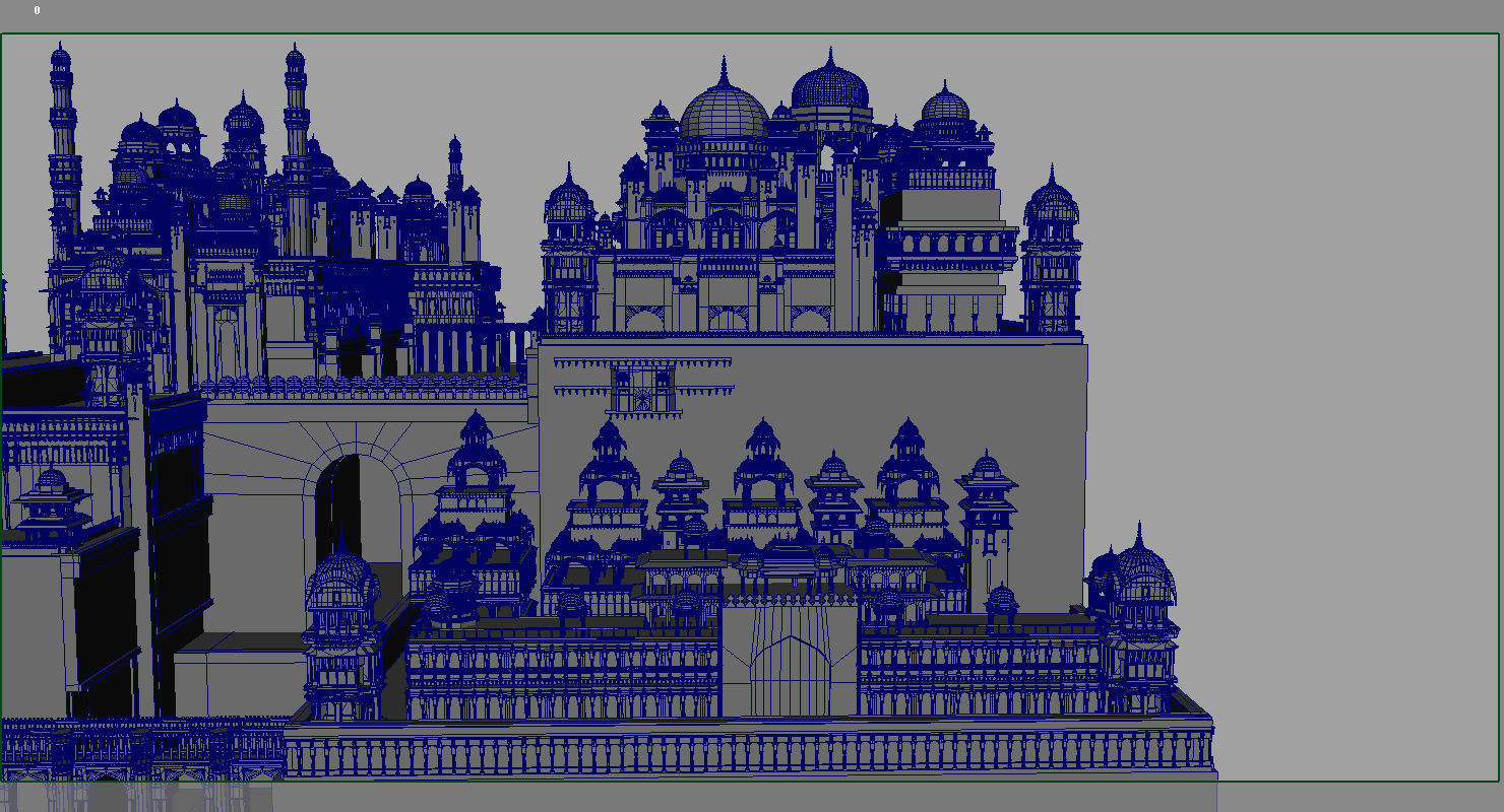 fort 3d model indian city 3D model_4