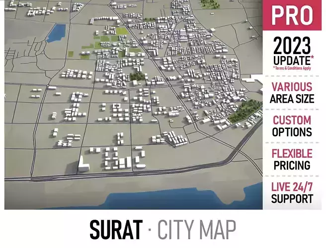 Surat Low-poly 3D model