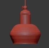 WUNDERLICHT three pendant lights in brass and clear glass 3D model_5