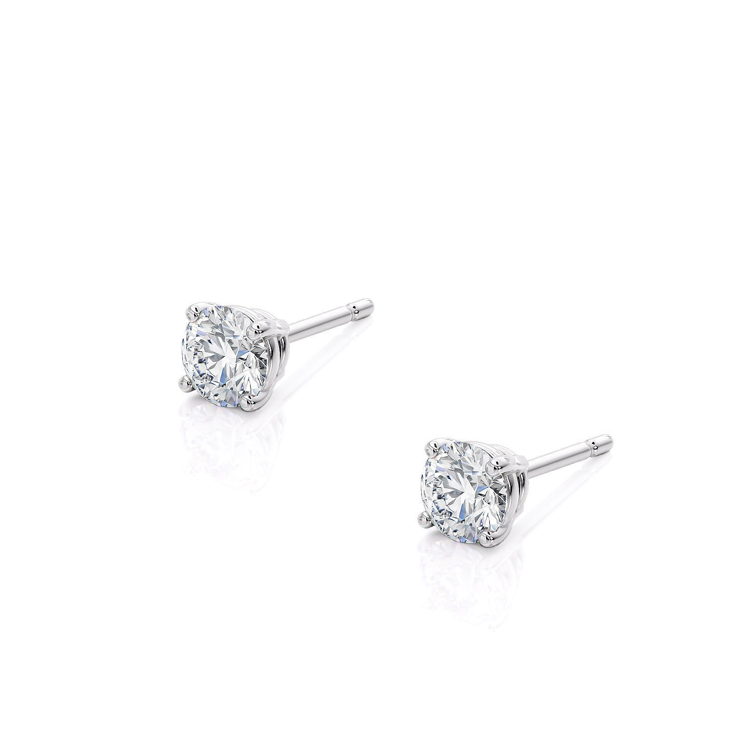 Jewelry Earring Studs 3 sizes of stone classic 3D print model_10