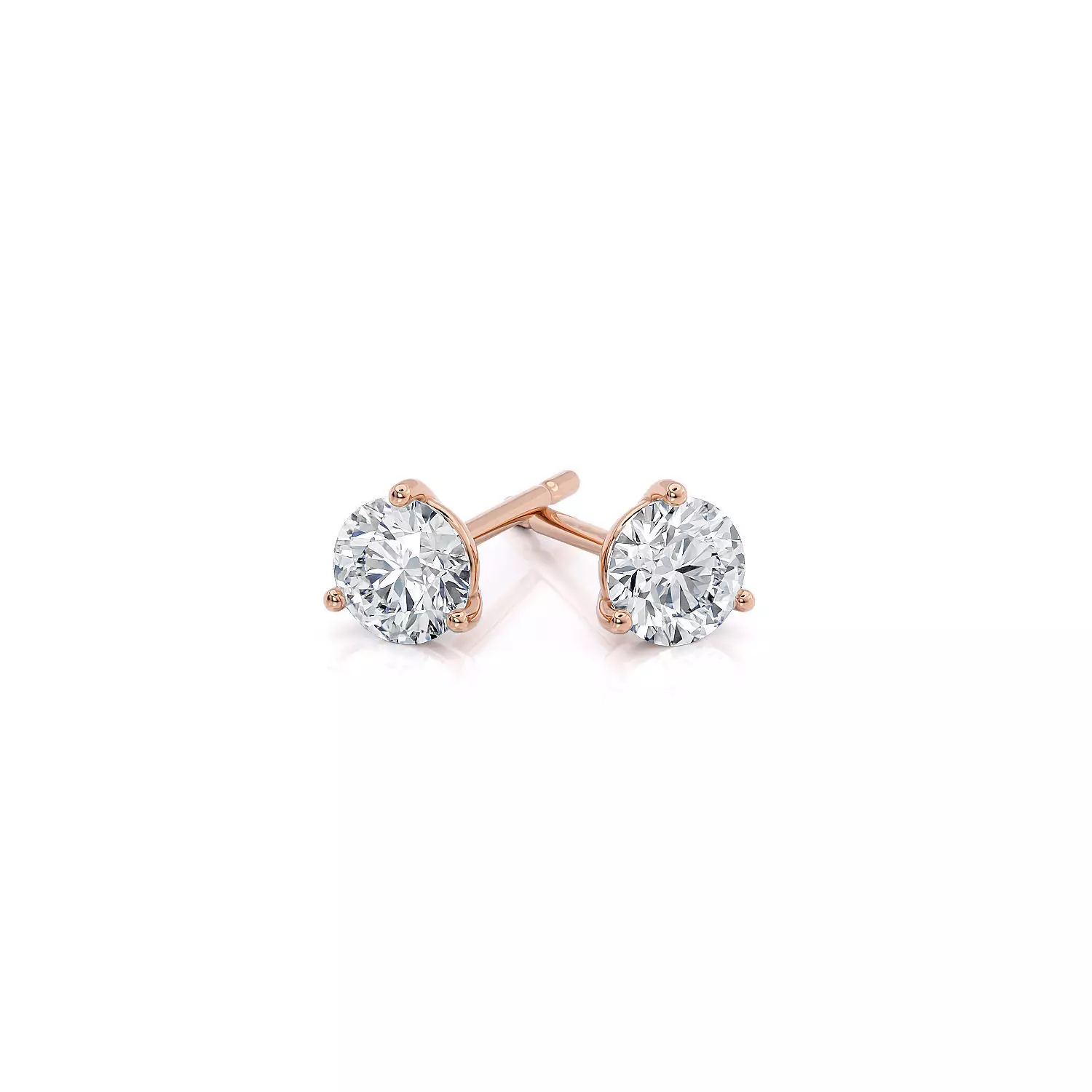 Jewelry Earring Studs 3 sizes of stone martini 3D print model_0