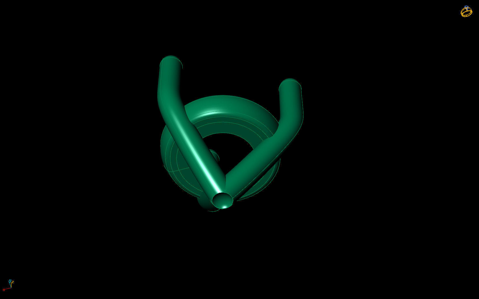 Jewelry Earring Studs 3 sizes of stone martini 3D print model_6