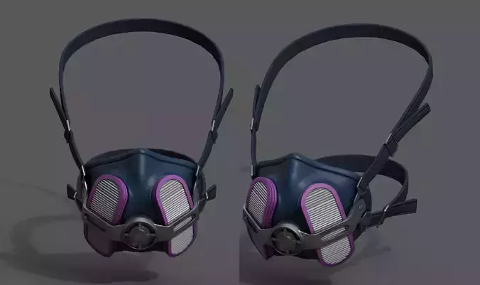 Gas mask helmet scifi futuristic protection classic Generic 