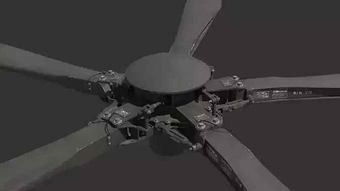 Main Rotor T 129 Atak Helicopter