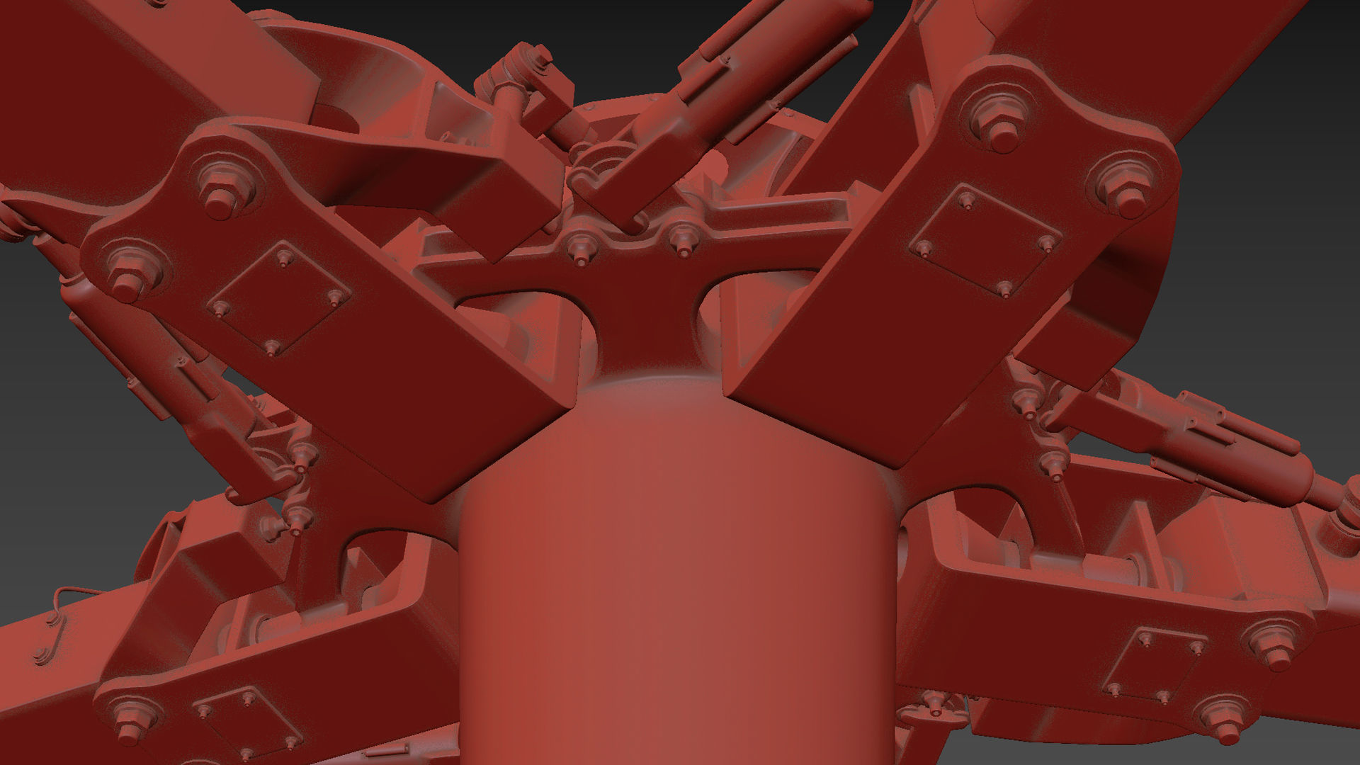 Main Rotor T 129 Atak Helicopter 3D model_9