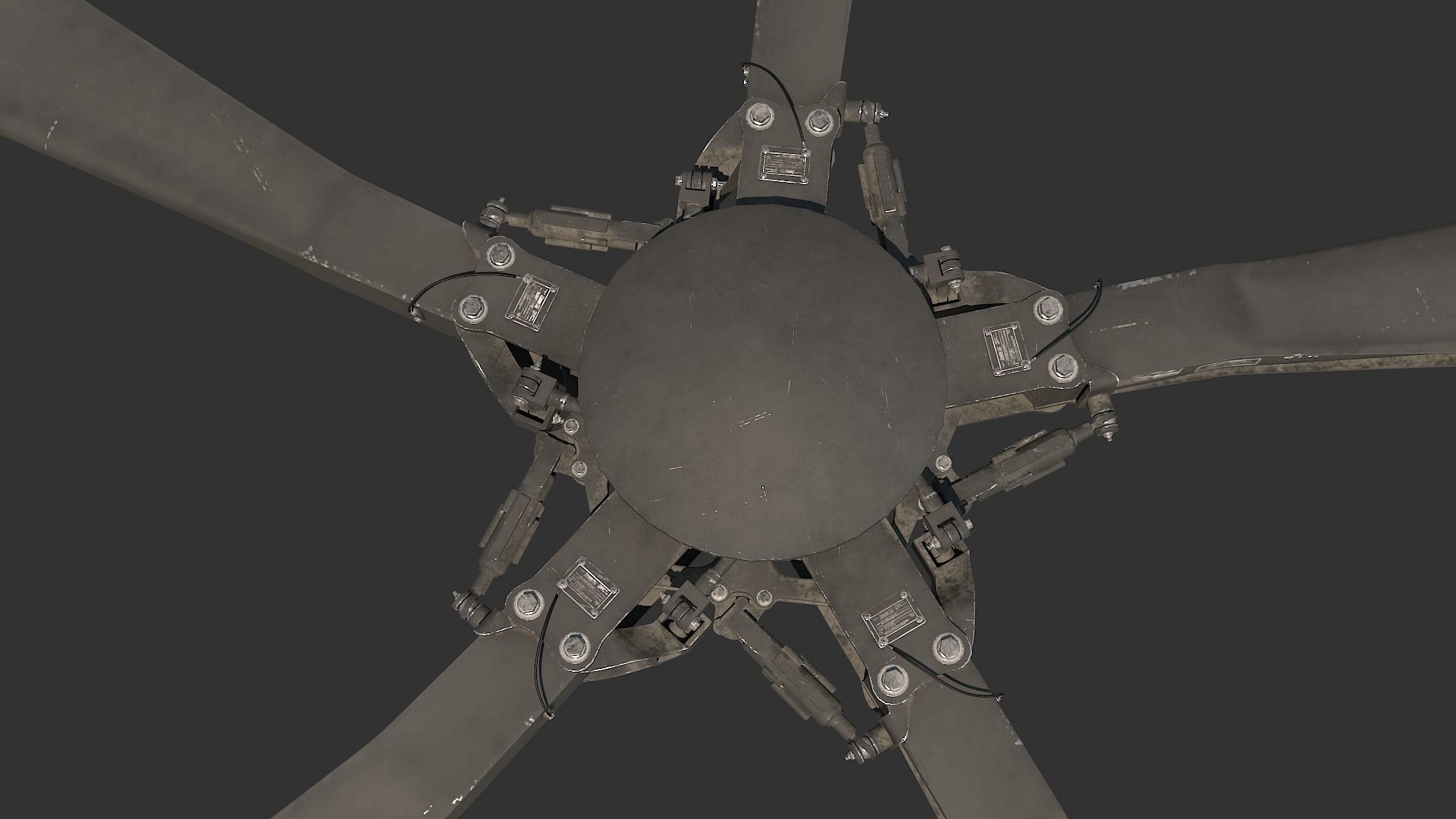 Main Rotor T 129 Atak Helicopter 3D model_2