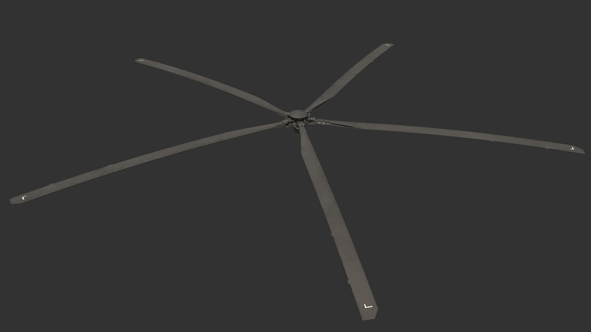 Main Rotor T 129 Atak Helicopter 3D model_4