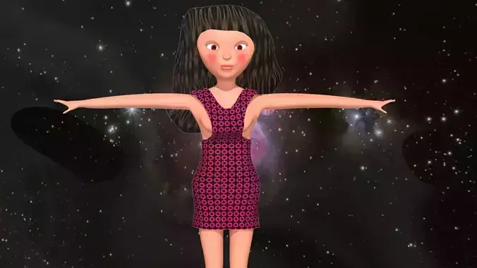 free model of a woman in a dress with textures 39