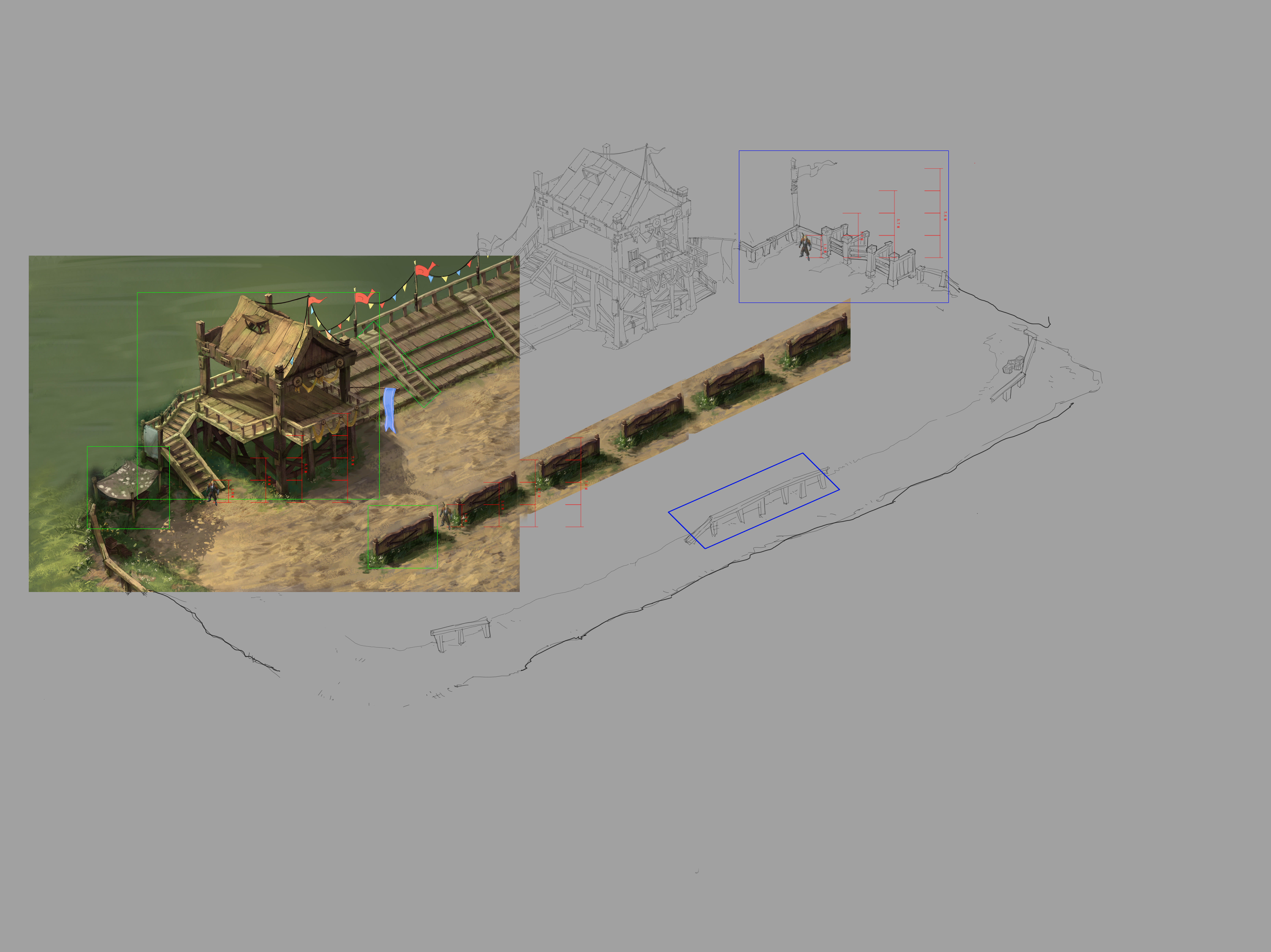 Game Model Arena - bucolic - Racecourse 01 3D model_1