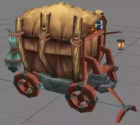 Game Model Arena - Carriage Dwarf 01