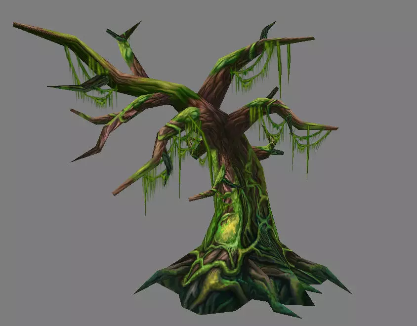 Game Model Arena - dead tree 01 3D model_0