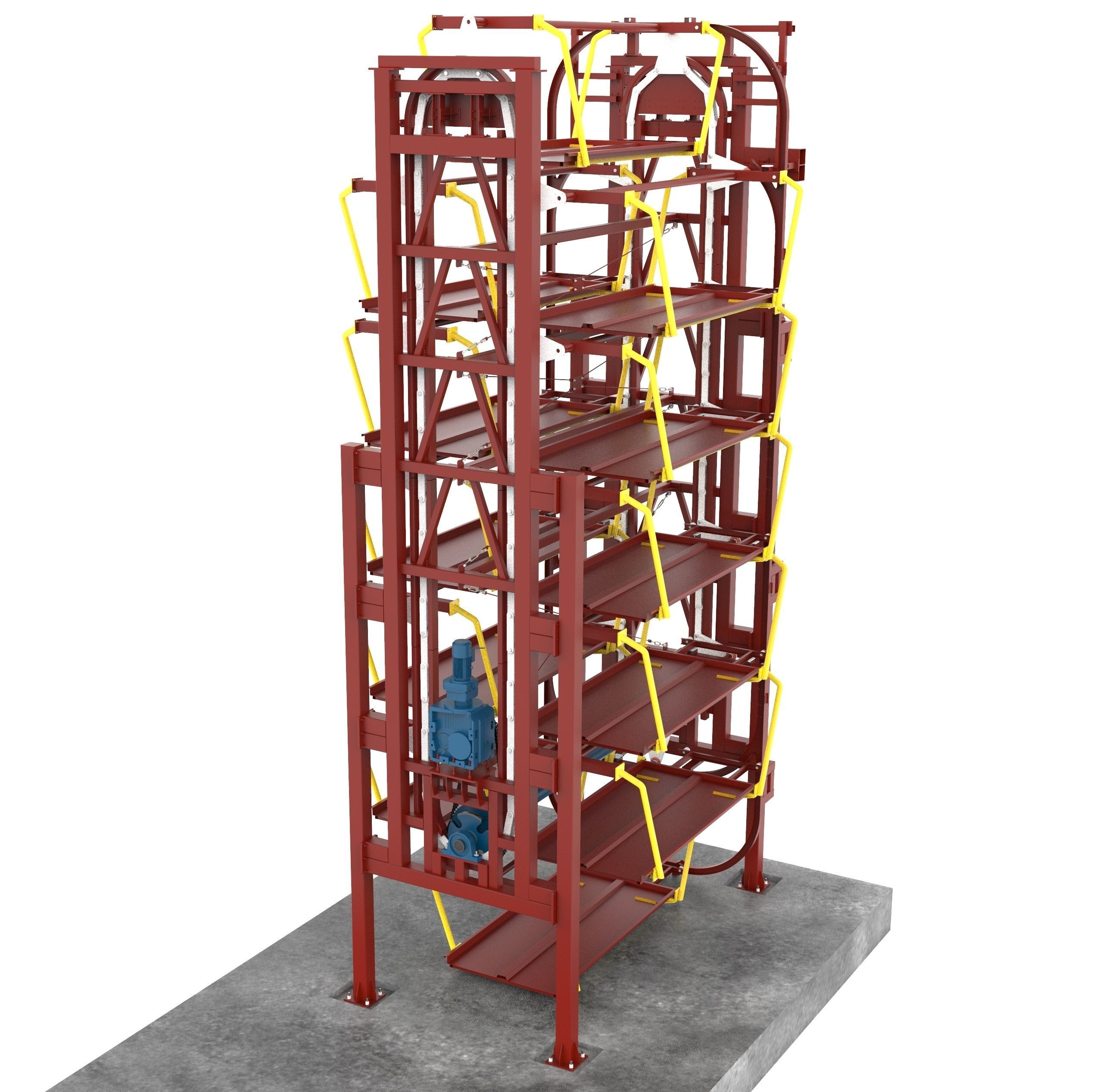 Rotary Parking System PCX-12D 3D model_2