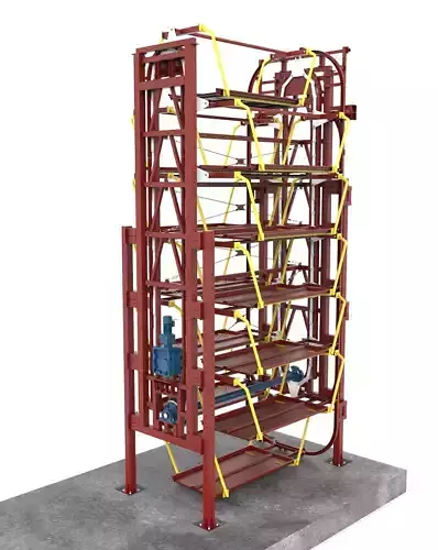Rotary Parking System PCX-12D 3D model