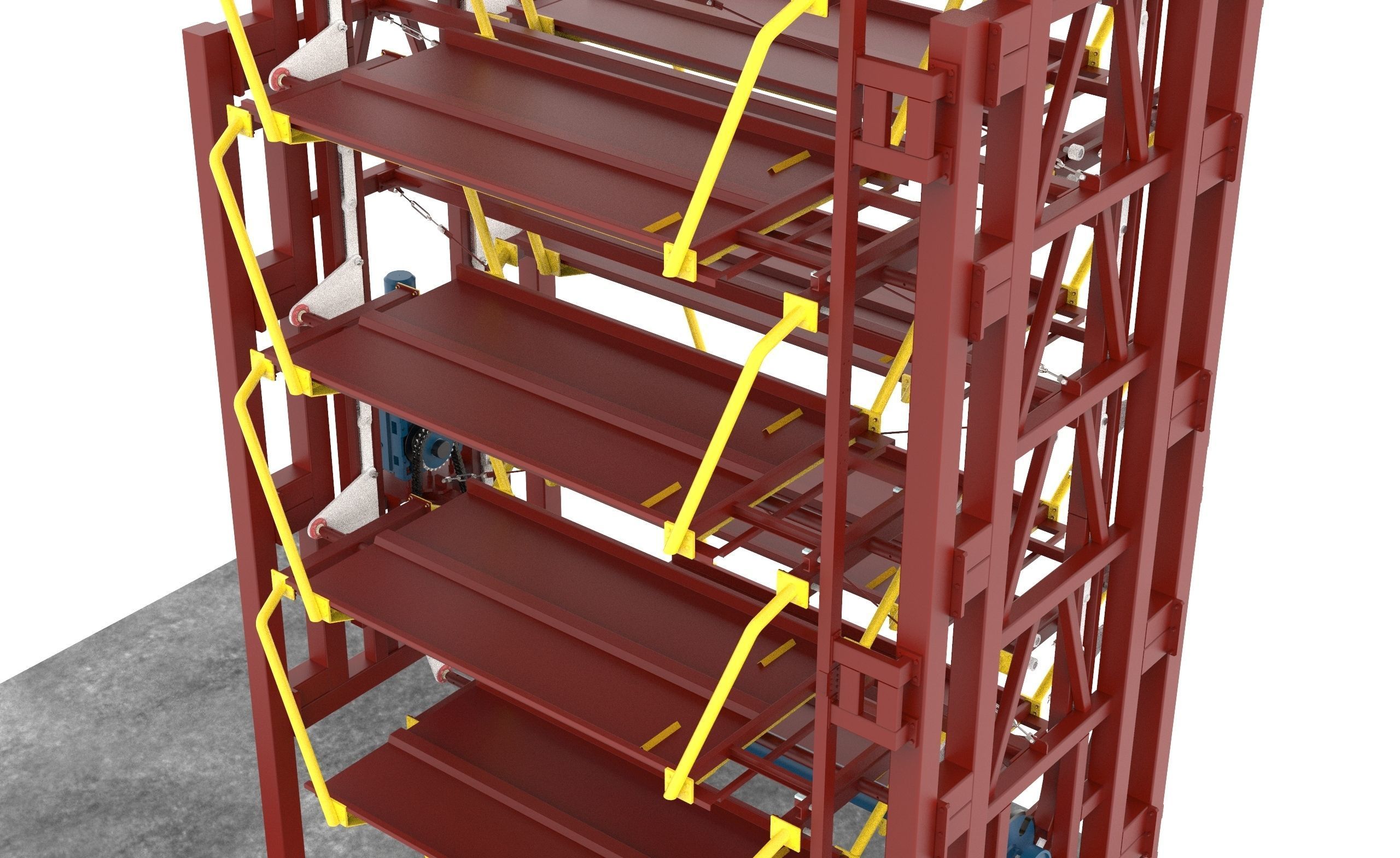 Rotary Parking System PCX-12D 3D model_7