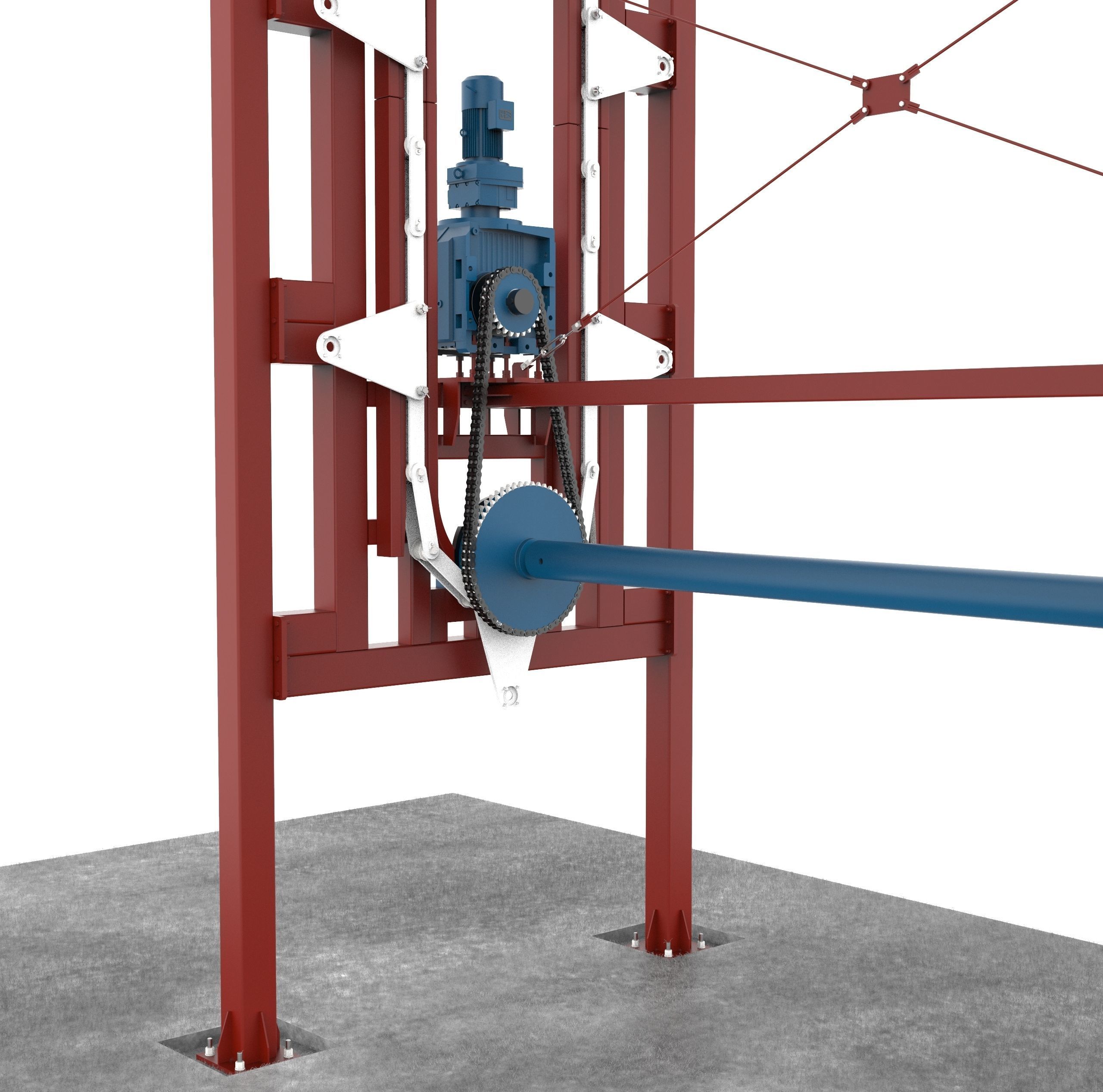 Rotary Parking System PCX-12D 3D model_5