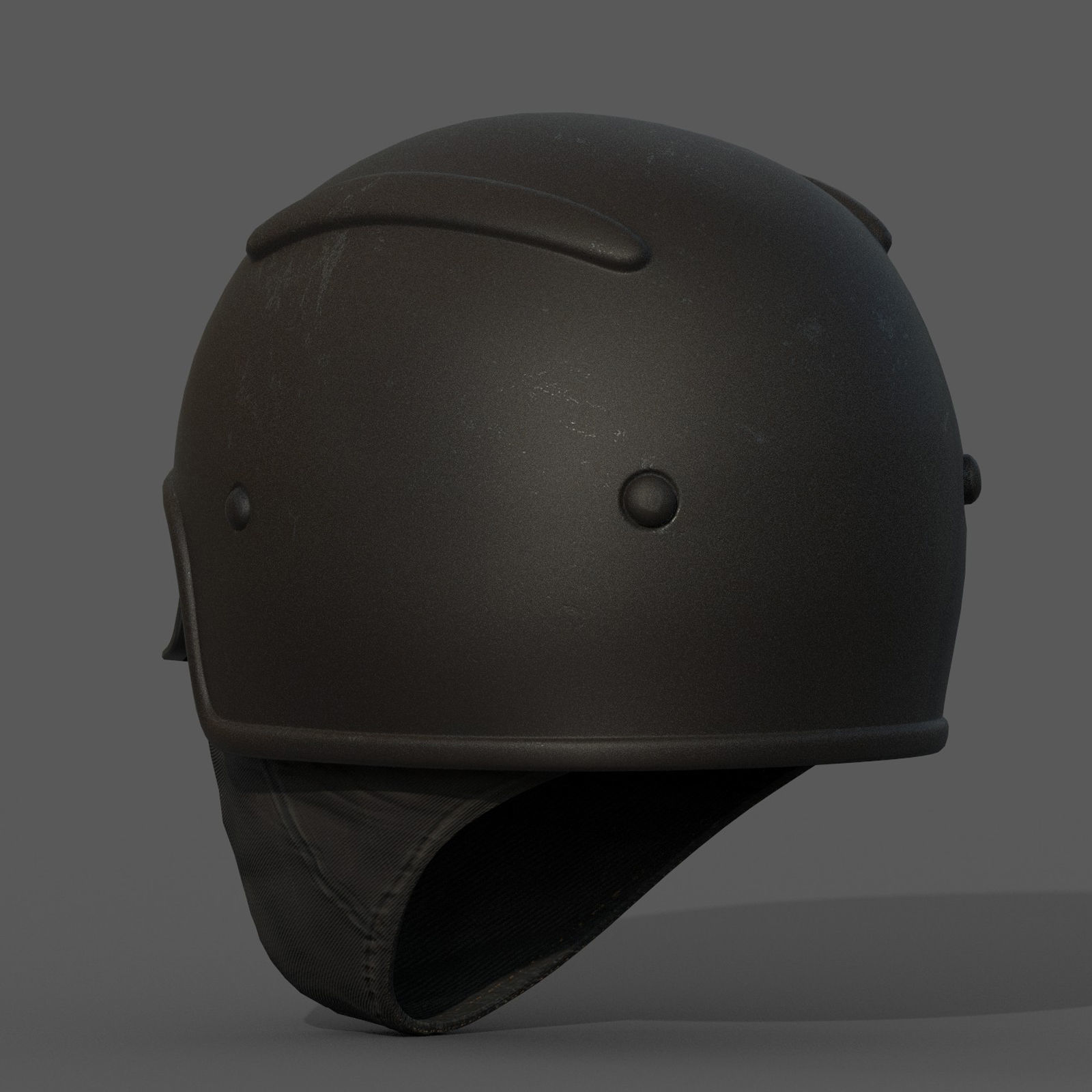 Helmet scifi military combat fantasy cyborg space armor  Low-poly 3D model_5