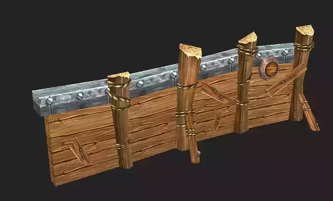 Game Model Arena - dwarf wall 001 01