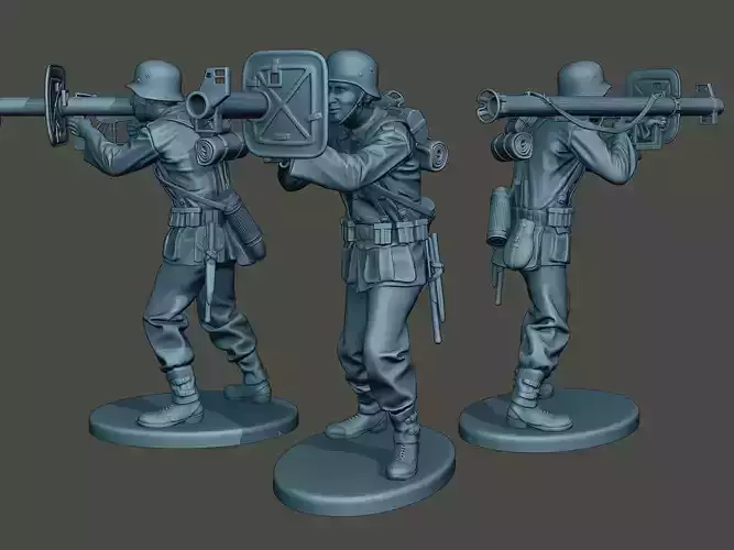 German soldier ww2 Shoot Stand G4 3D print model