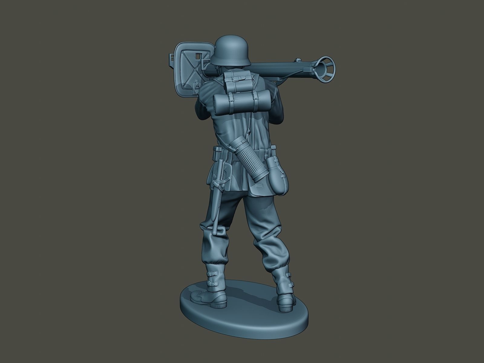German soldier ww2 Shoot Stand G4 3D print model_4