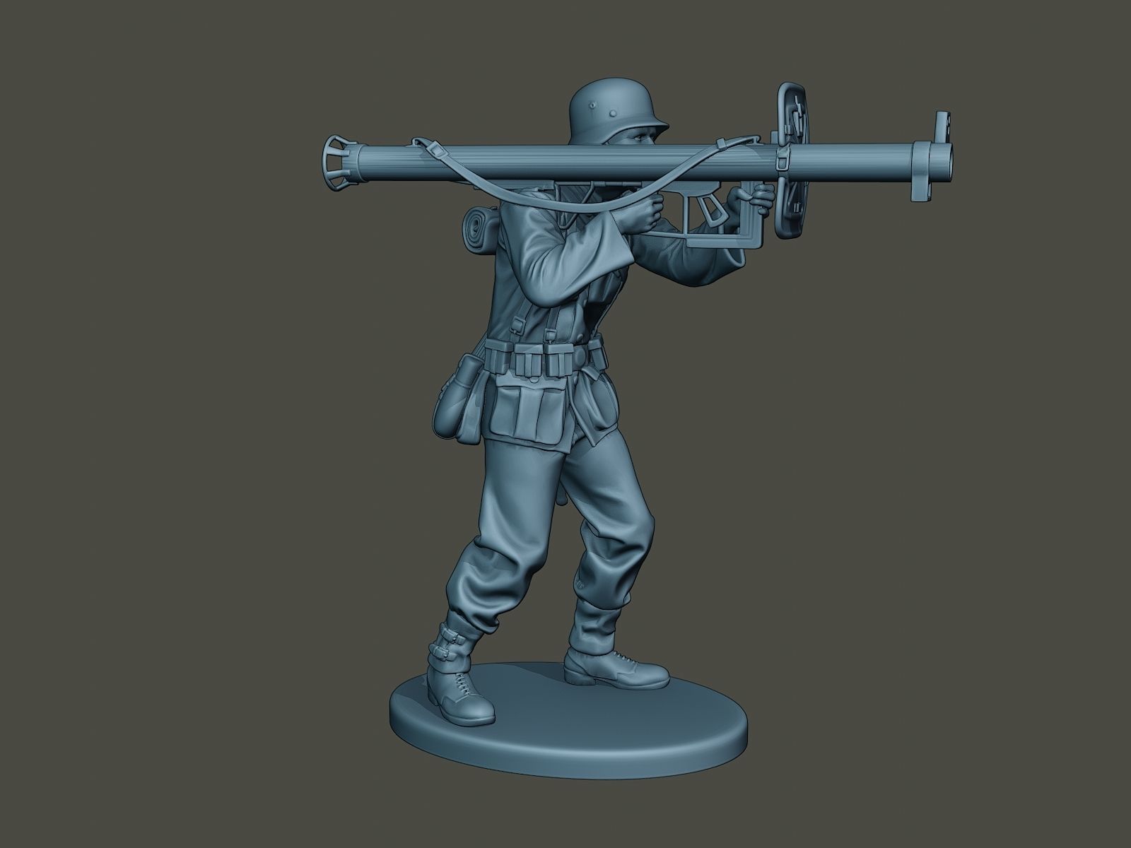 German soldier ww2 Shoot Stand G4 3D print model_8