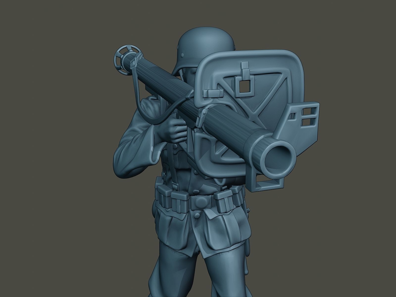 German soldier ww2 Shoot Stand G4 3D print model_18