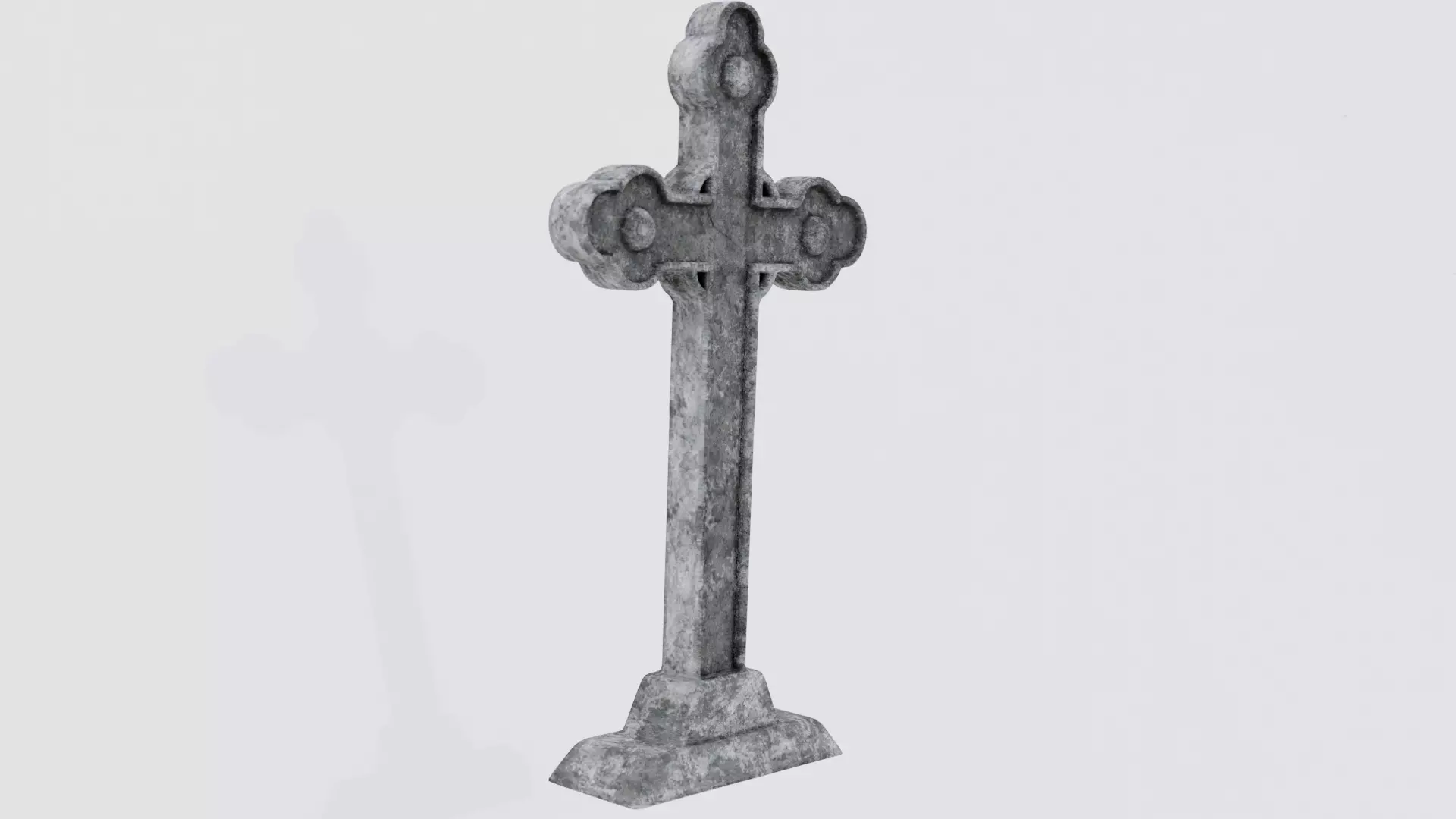 Graveyard Cross 3D model_0
