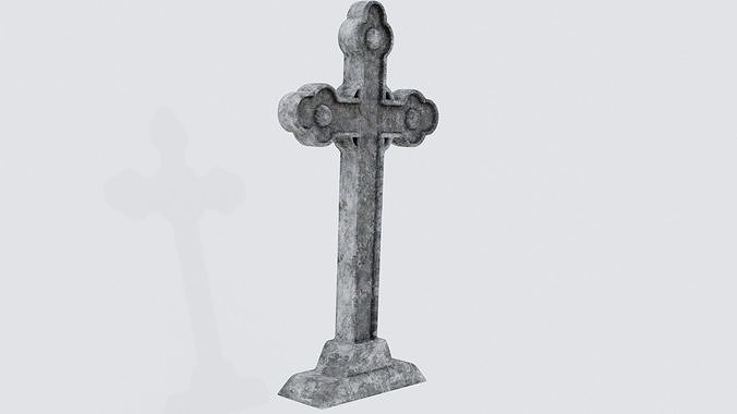 Graveyard Cross 3D model